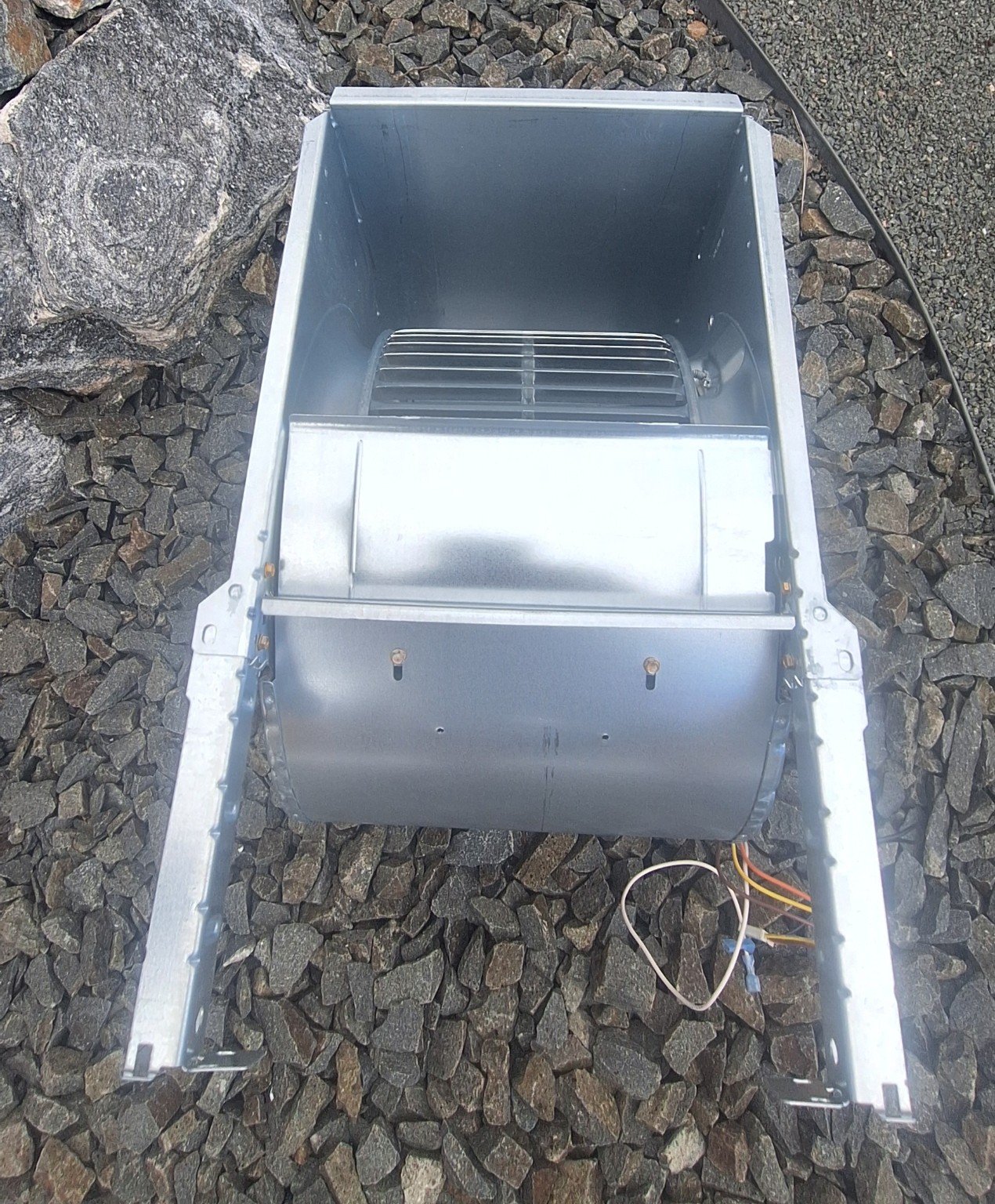 Blower housing after cleaning